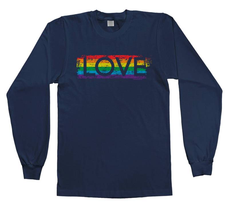 Gay-Pride Regenbogen Liebe Unisex Kinder Jugend Langarm T-Shirt von Threadrock