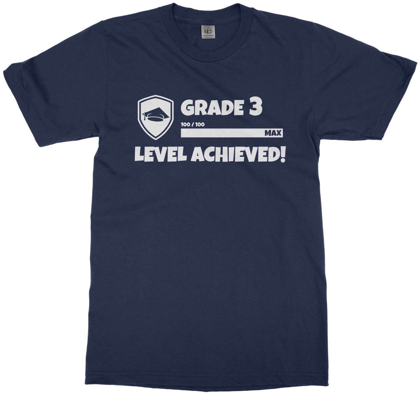 Grade 3 Level Erreicht - Kinder Jugend Kurzarm T-Shirt von Threadrock