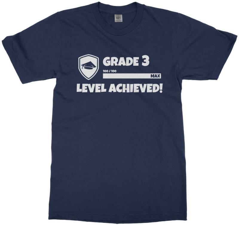 Grade 3 Level Erreicht - Kinder Jugend Kurzarm T-Shirt von Threadrock