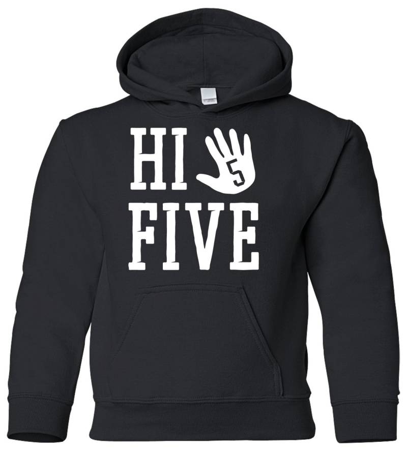 Hallo Fünf Unisex Jugend Pullover Hoodie Sweatshirt von Threadrock