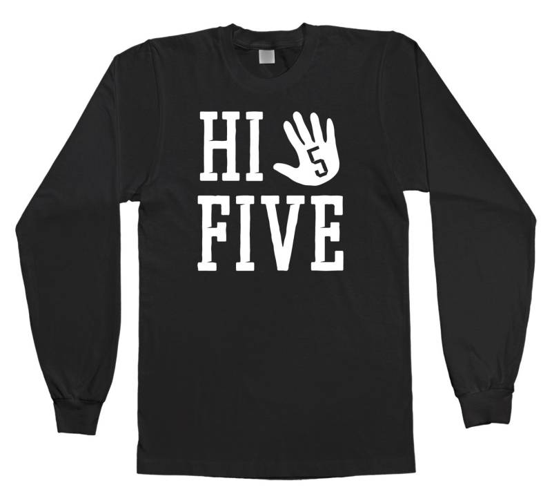 Hallo Fünf Unisex Kinder Jugend Langarm T-Shirt Hallo Fünf Unisex Kinder Jugend Langarm T-Shirt von Threadrock