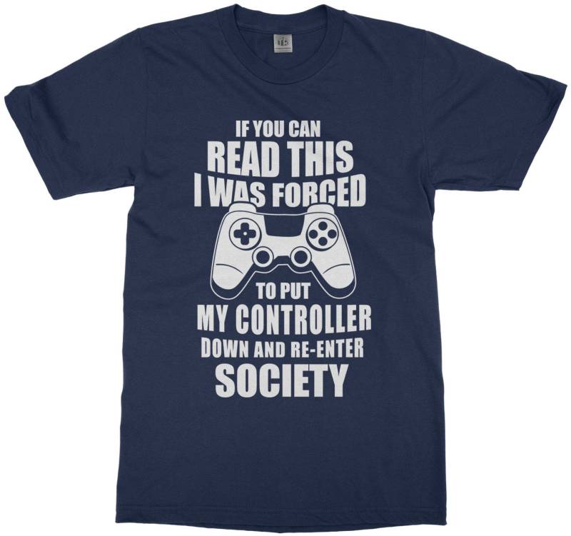 If You Can Read This I Was Forced To Put My Controller Down & Re-Enter Society-Kids " Youth Long & Short Sleeve T-Shirt von Threadrock