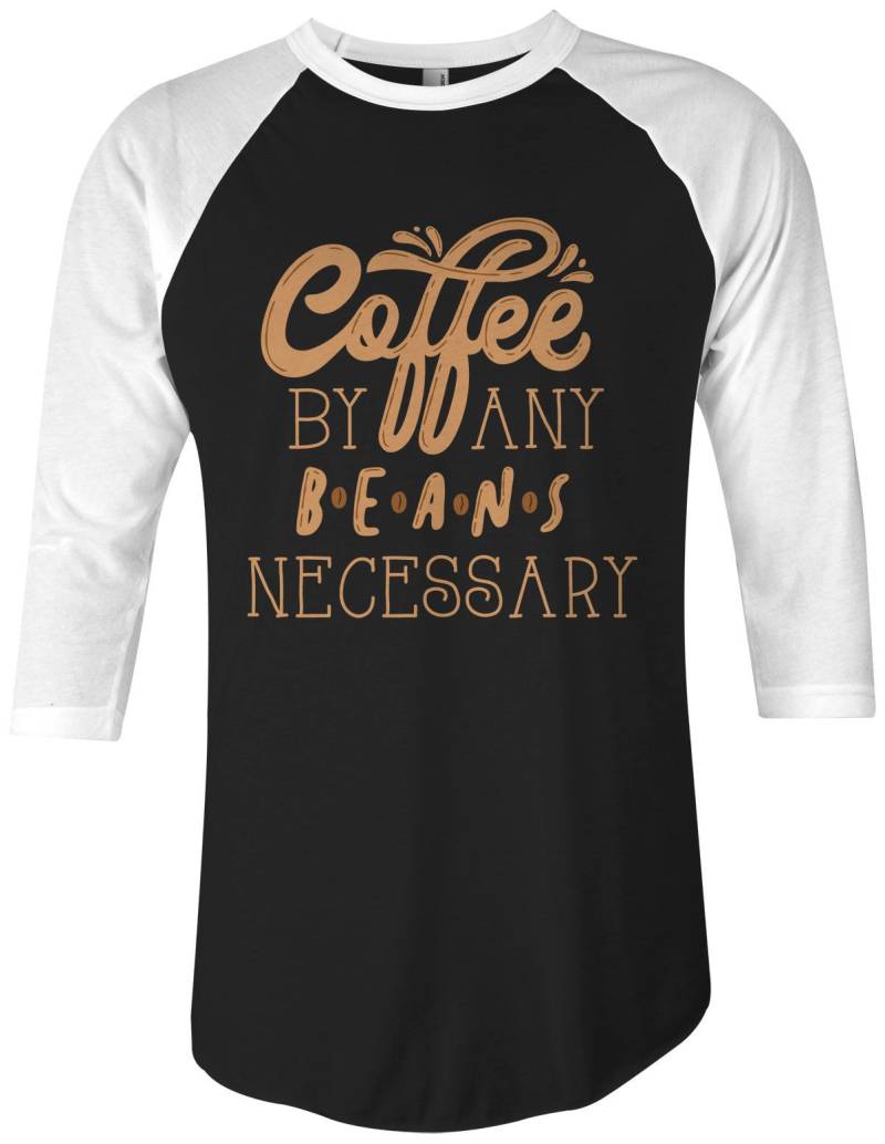 Kaffee Von Gegebenenfalls Bohnen - Unisex Erwachsene Raglan T-Shirt von Threadrock