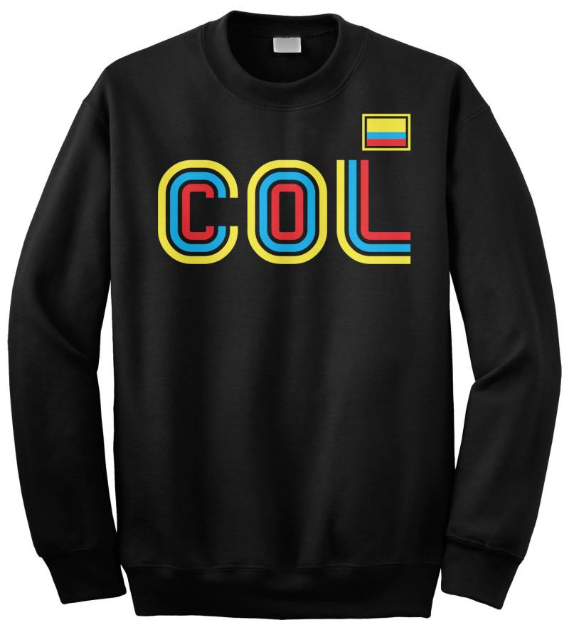 Kolumbien Sportliche Retro-Serie Unisex Erwachsene Rundhals Sweatshirt Oder Pullover Hoodie von Threadrock