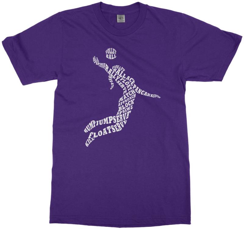 Mädchenvolleyball-Spieler-Typografie-Kids " Jugend Long Und Short Sleeve T-Shirt von Threadrock