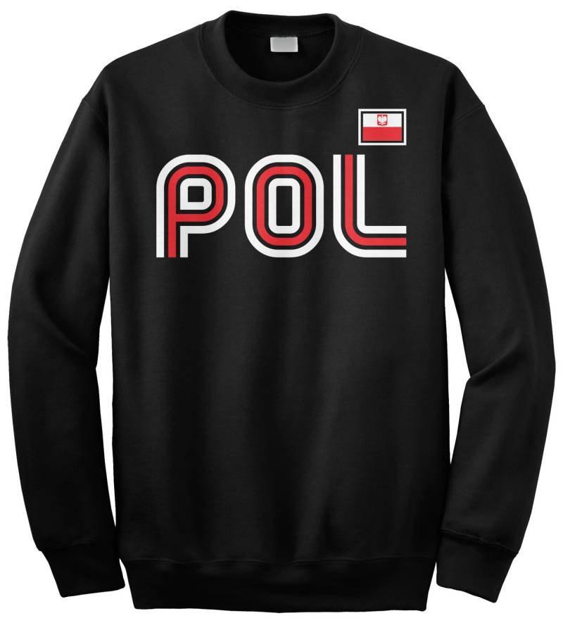 Polen, Sportliche Retro-Serie Unisex Erwachsene Rundhals Sweatshirt Oder Pullover Hoodie von Threadrock