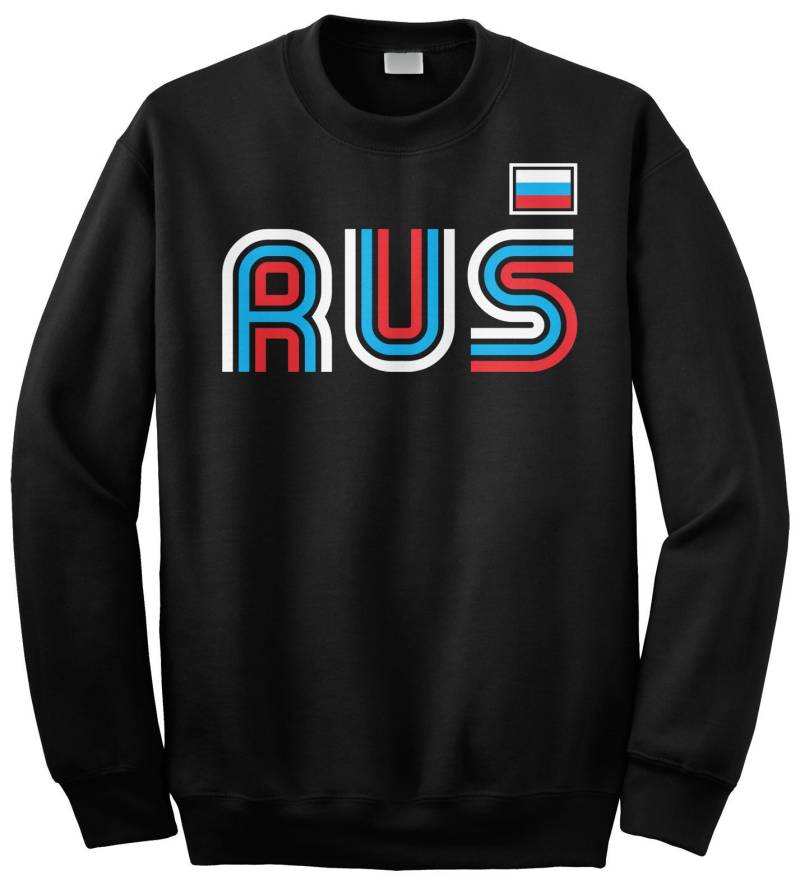 Russland, Sportliche Retro-Serie Unisex Erwachsene Rundhals Sweatshirt Oder Pullover Hoodie von Threadrock
