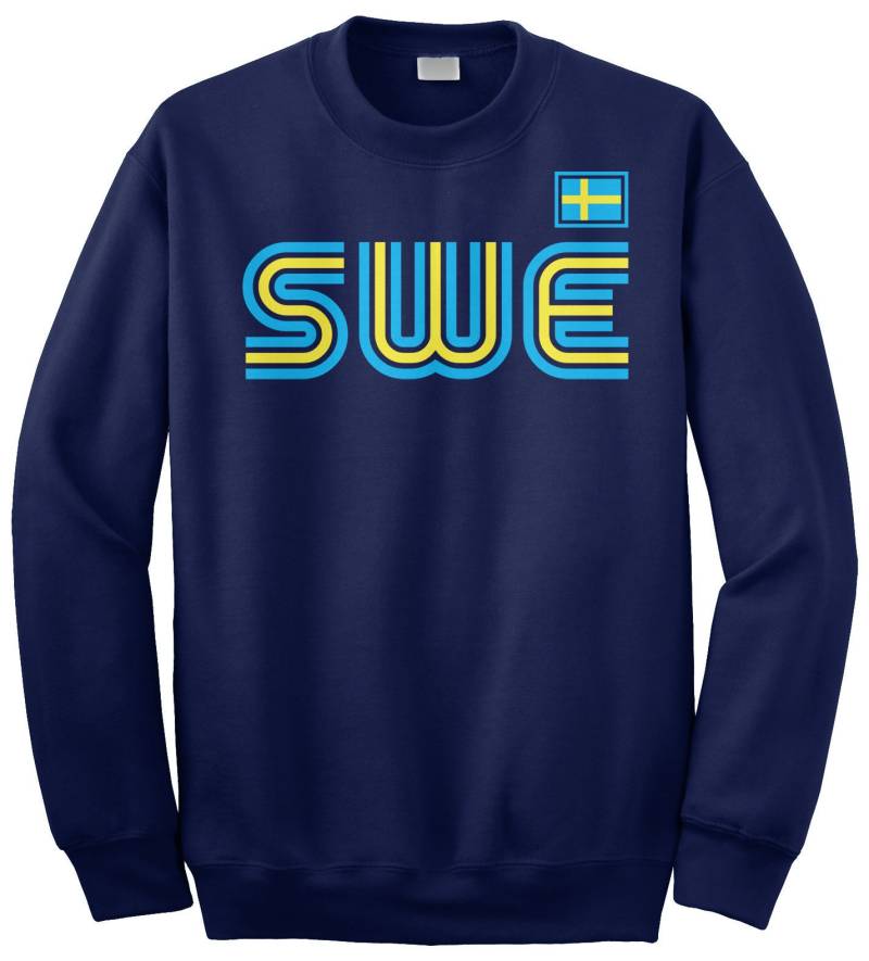 Schweden, Sportliche Retro-Serie Unisex Erwachsene Rundhals Sweatshirt Oder Pullover Hoodie von Threadrock