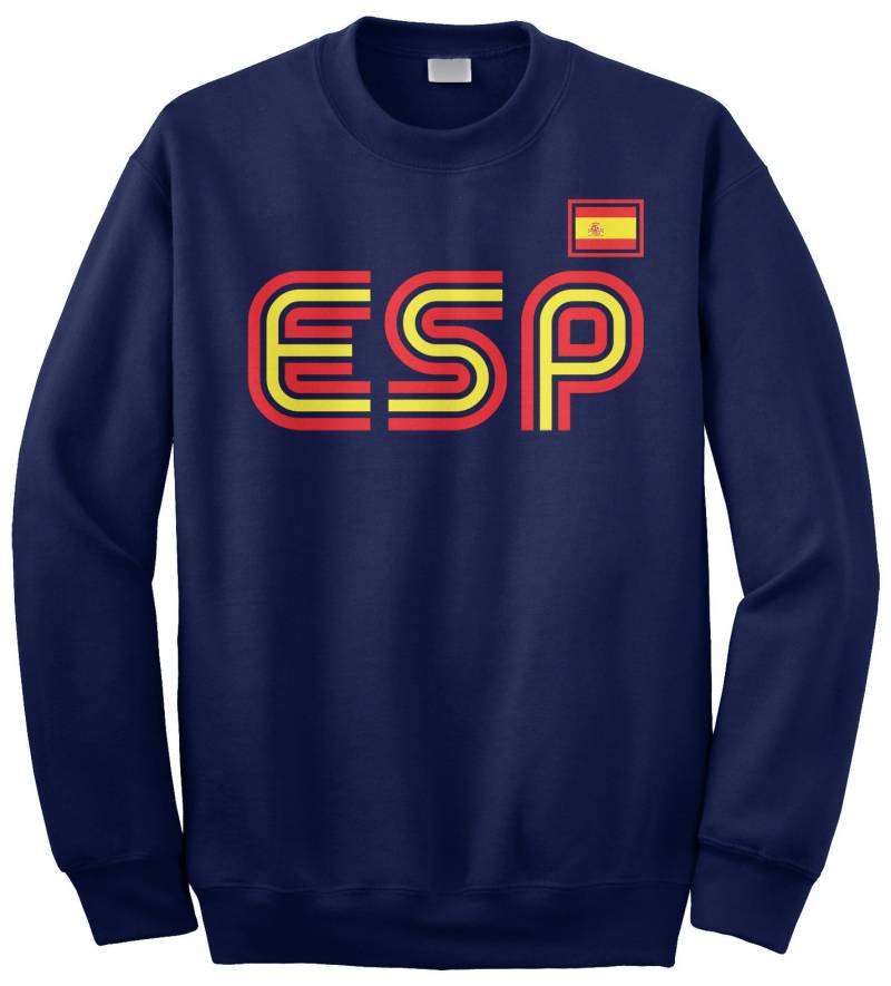 Spanien, Sportliche Retro-Serie Unisex Erwachsene Rundhals Sweatshirt Oder Pullover Hoodie von Threadrock