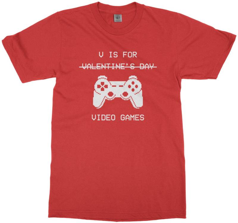 V Ist Für Video-Spiele - Valentine's Tag Kinder Jugend Lange Und Kurze Ärmel T-Shirt V Ist Für Video-Spiele - Valentine's Tag Kinder Jugend Lange Und Kurze Ärmel T-Shirt von Threadrock