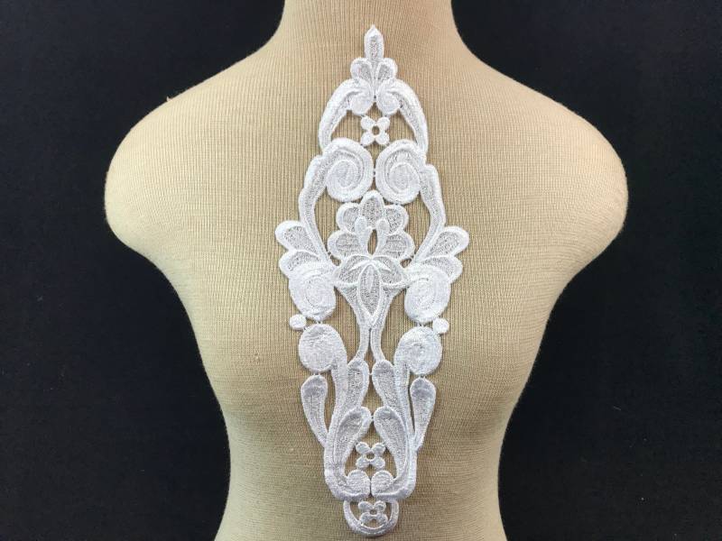 Weiße Venise Applikation, Weiße Braut Einzigartige Weißer Spitzen Aufnäher, Dicke Genähte Spitzenaufnäher Weiße Venise Applikation, Weiße Braut Einzigartige Weißer Spitzen Aufnäher, Dicke Genähte Spitzenaufnäher von Threads2Trends