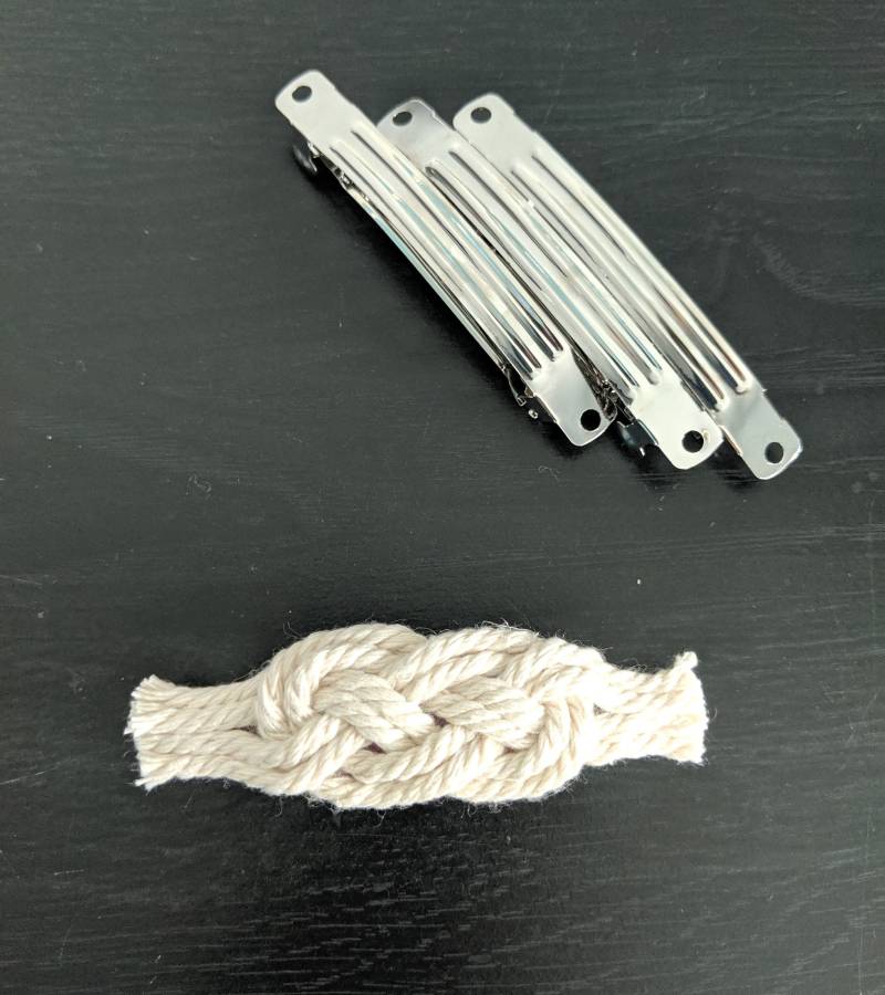 Makramee Haarspange, Haar-Accessoire, Hochzeit Haarteil, Boho Haarspange von ThreadsofHopeBtq