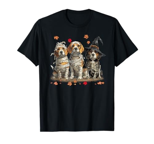 Lustige Beagle-Geisterhunde Halloween für Frauen Männer T-Shirt Lustige Beagle-Geisterhunde Halloween für Frauen Männer T-Shirt von Three Beagle Dog Puppy Halloween Men Women