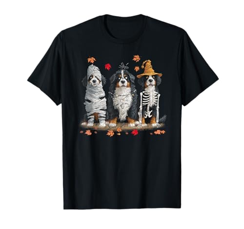Lustige Berner Berggeister Hunde Halloween für Frauen Männer T-Shirt Lustige Berner Berggeister Hunde Halloween für Frauen Männer T-Shirt von Three Bernese Mountain Dog Puppy Halloween Men