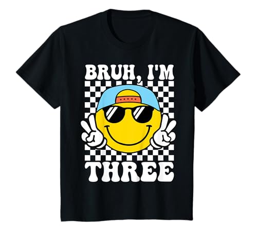 Bruh I'm Three 3. Geburtstag Groovy Jungen Mädchen 3 Jahre alt T-Shirt Bruh I'm Three 3. Geburtstag Groovy Jungen Mädchen 3 Jahre alt T-Shirt von Three Is A Vibe Groovy 3rd birthday Tees Gifts