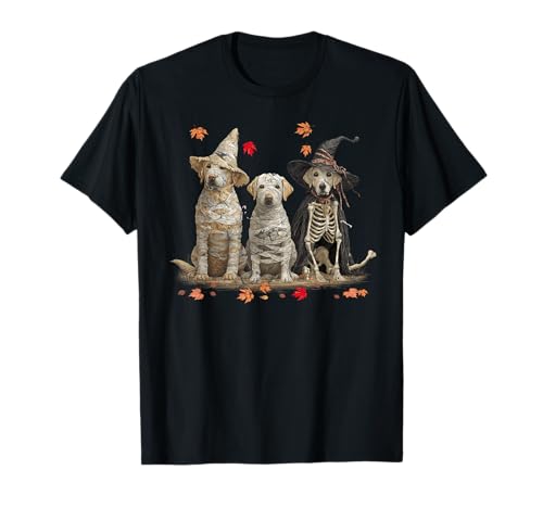 Lustiger Labrador Geist Hunde Halloween für Frauen Männer T-Shirt Lustiger Labrador Geist Hunde Halloween für Frauen Männer T-Shirt von Three Labrador Dog Puppy Halloween Men Women
