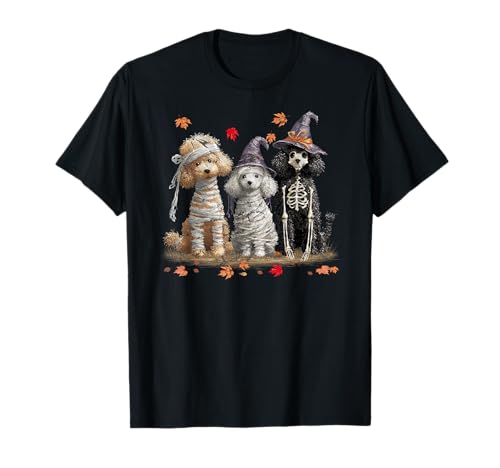 Lustiger Pudel Geist Hunde Halloween für Frauen Männer T-Shirt Lustiger Pudel Geist Hunde Halloween für Frauen Männer T-Shirt von Three Poodle Dog Puppy Halloween Men Women