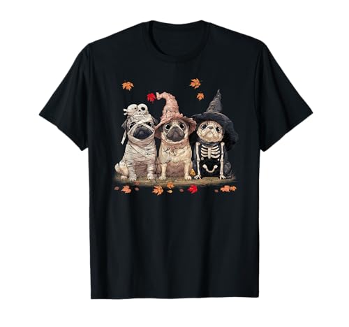 Lustiger Mops Geist Hunde Halloween für Frauen Männer T-Shirt Lustiger Mops Geist Hunde Halloween für Frauen Männer T-Shirt von Three Pug Dog Puppy Halloween Men Women