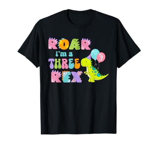 Three Rex Birthday Boy 3th Bday Dinosaurier Familie Matching T-Shirt Three Rex Birthday Boy 3th Bday Dinosaurier Familie Matching T-Shirt von Three Rex Birthday Shirt Family Matching Party