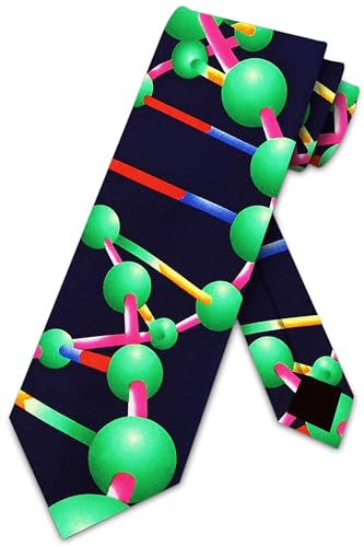 Three Rooker DNA Ties Science Krawatte DNA Helix Tie Herren Krawatte, Marineblau, Einheitsgröße von Three Rooker