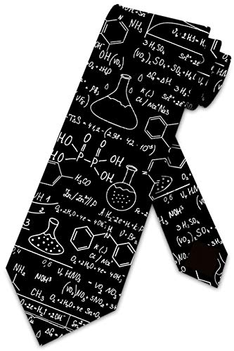 Three Rooker Science Ties Herren-Krawatte - Schwarz - Einheitsgröße von Three Rooker