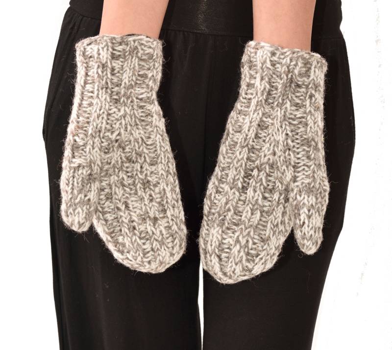 Handgestrickte Merino Wolle Handschuhe Fleece Gefüttert Himalaya Winter Wärme von ThreeCranesGallery