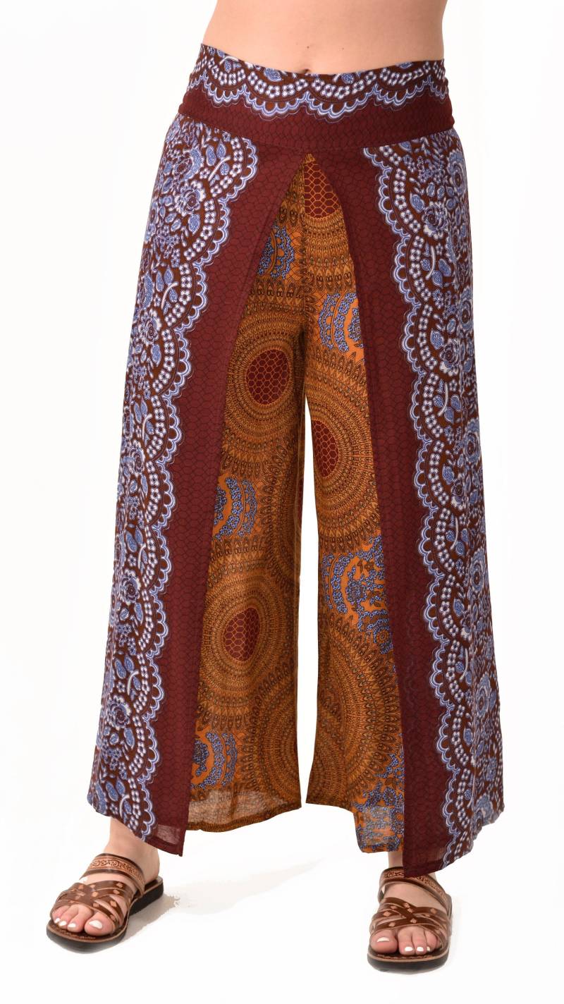 Waben Print Wickelhose Thai Rayon Harems Boho Festival von ThreeCranesGallery