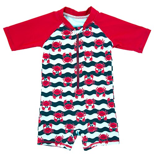 ThreeH Baby Boys Kleidung Surfen Badeanzug-Overall aus einem Stück Sommer Strandbadebekleidung BM06A9M von ThreeH