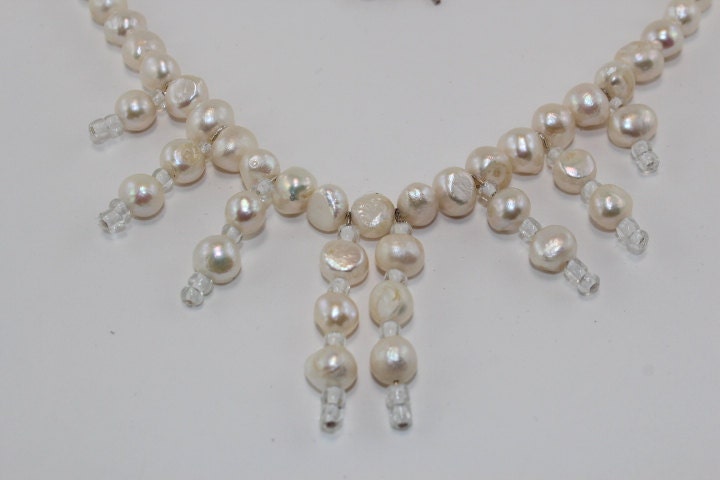 Süßwasser Perlen Collier-Set Süßwasser Perlen Collier-Set von ThreeHensDesigns