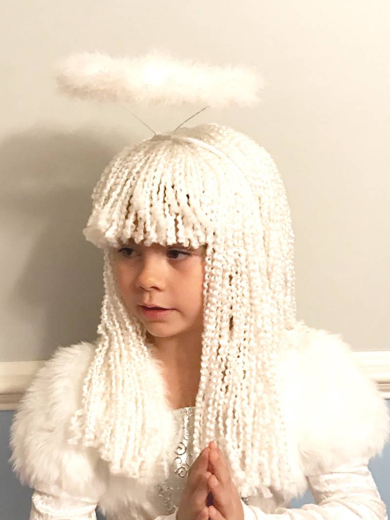 Engel Kostüm Haarperücke - Halloween-Haar Jede Colorwig Kinder Halloween-Kostüm Kleinkind Baby von ThreeLittlePeppers