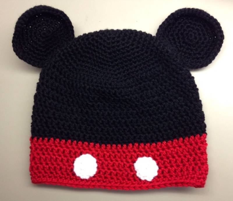 Häkeln Sie Mickey Mouse Hut - Kinder-Halloween-Kostüm Baby-Halloween-Kostüm von ThreeLittlePeppers