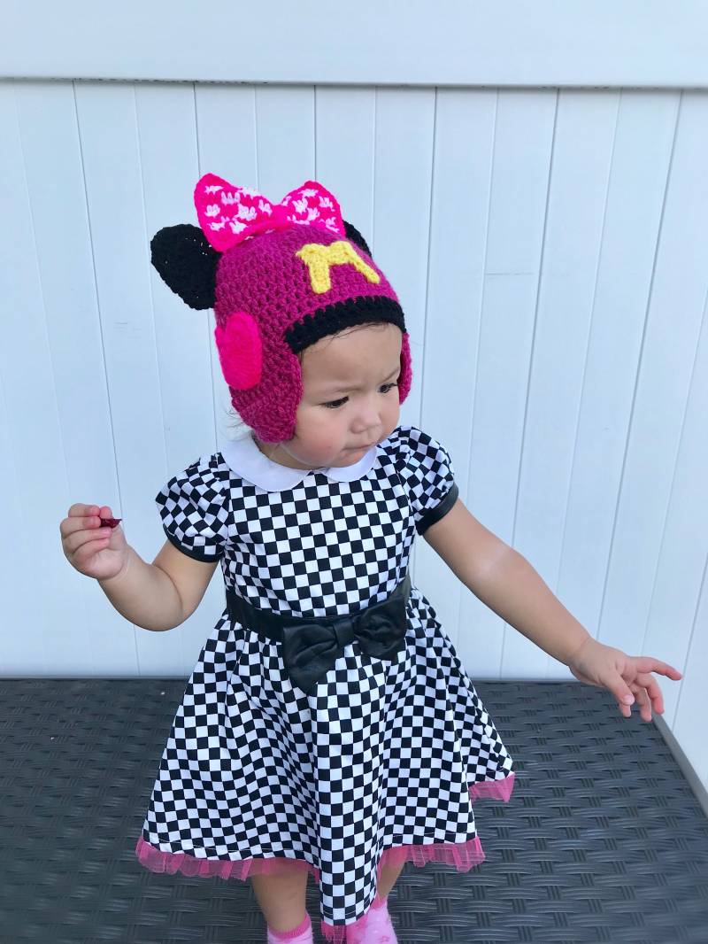 Minnie Mouse Racer Hut - Club Kostüm Baby, Kinder Halloween-Kostüm von ThreeLittlePeppers