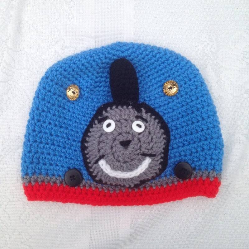 Thomas Der Zug-Hut - Häkeln Kinder Hut Baby Neugeborenes Kleinkind Für Erwachsene von ThreeLittlePeppers