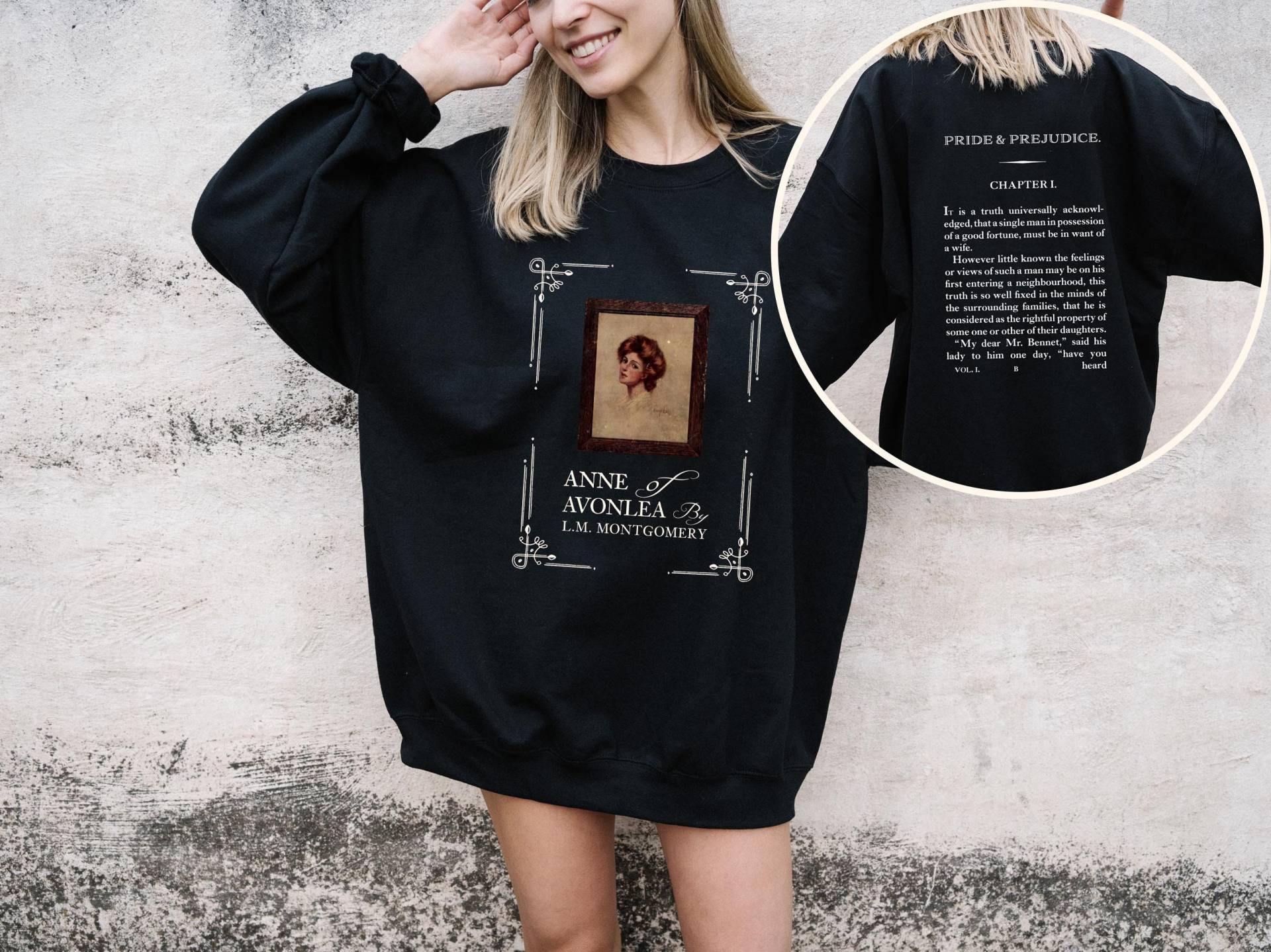 Anne Of Avonlea Buch Sweatshirt, Green Gables Dark Academia Shirley Literatur Sweatshirt von ThreeShirt