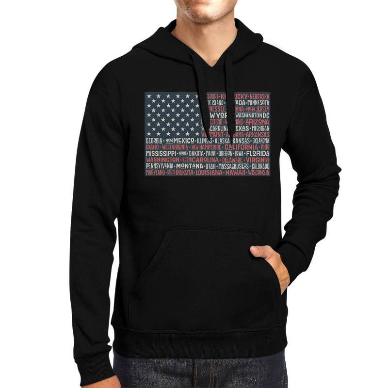 4 Juli | 50 Staaten Flagge Hoodie [Jhd142] von ThreeSixFiveDesign