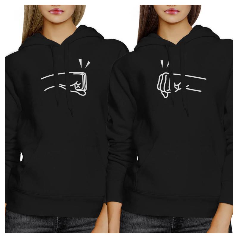 Bff Fist Bump Hoodie Set [Fhd032Bk] von ThreeSixFiveDesign