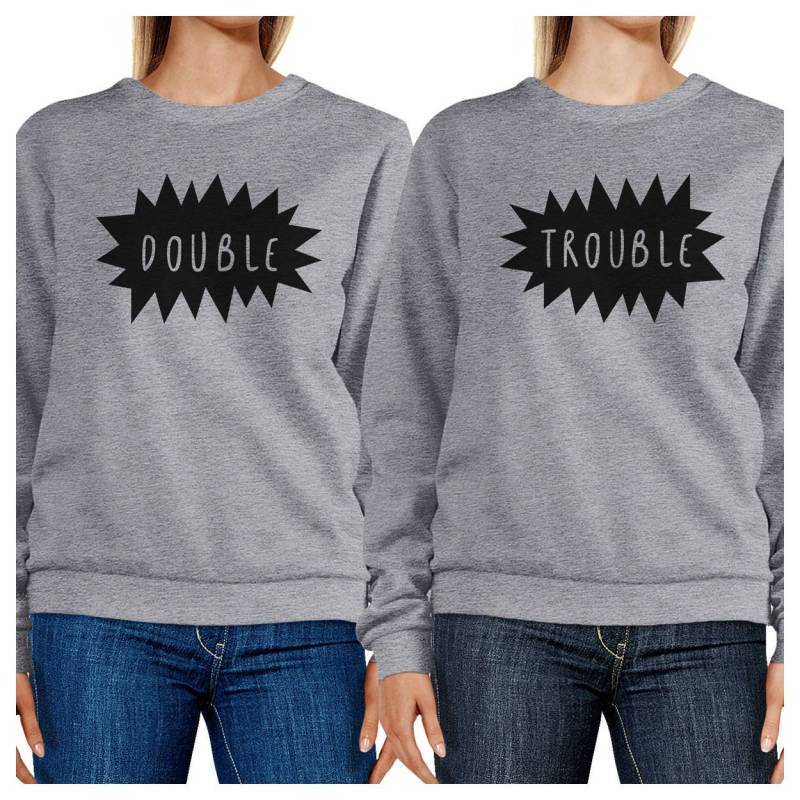 Double Trouble Grafik Sweatshirts Set [Fss038He] von ThreeSixFiveDesign