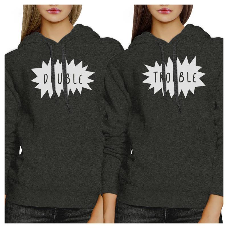 Double Trouble Hoodie Set in Cooles Grau [Fhd029Ci] von ThreeSixFiveDesign