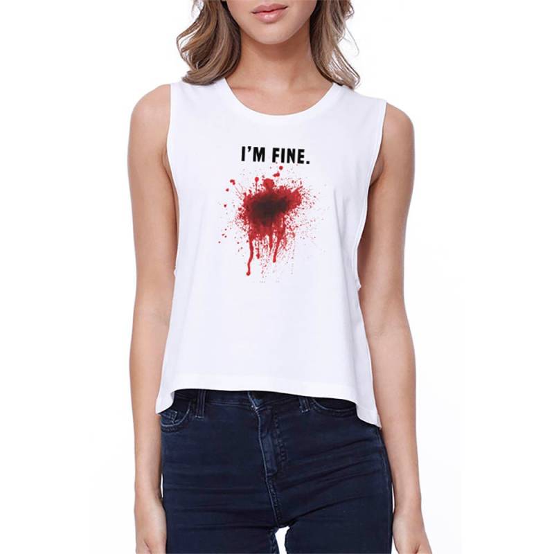 Halloween | Ich Bin Feines Blut Crop Top Shirt | Jcr025 von ThreeSixFiveDesign
