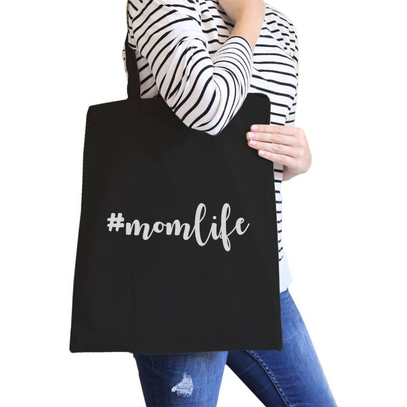 Hashtag Momlife Einfache Niedliche Lustige Grafik Gedruckte Natürliche/Schwarze Segeltuch-Einkaufstasche Hashtag Momlife Einfache Niedliche Lustige Grafik Gedruckte Natürliche/Schwarze Segeltuch-Einkaufstasche von ThreeSixFiveDesign