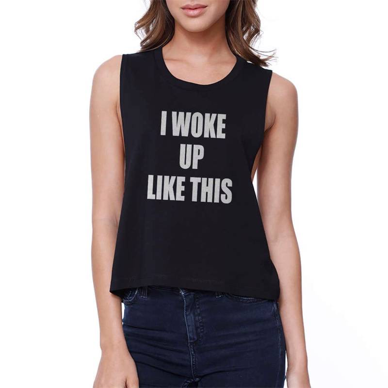 Humor | Ich Bin Aufgewacht Wie Dieses Crop Top Shirt | Jcr036 von ThreeSixFiveDesign
