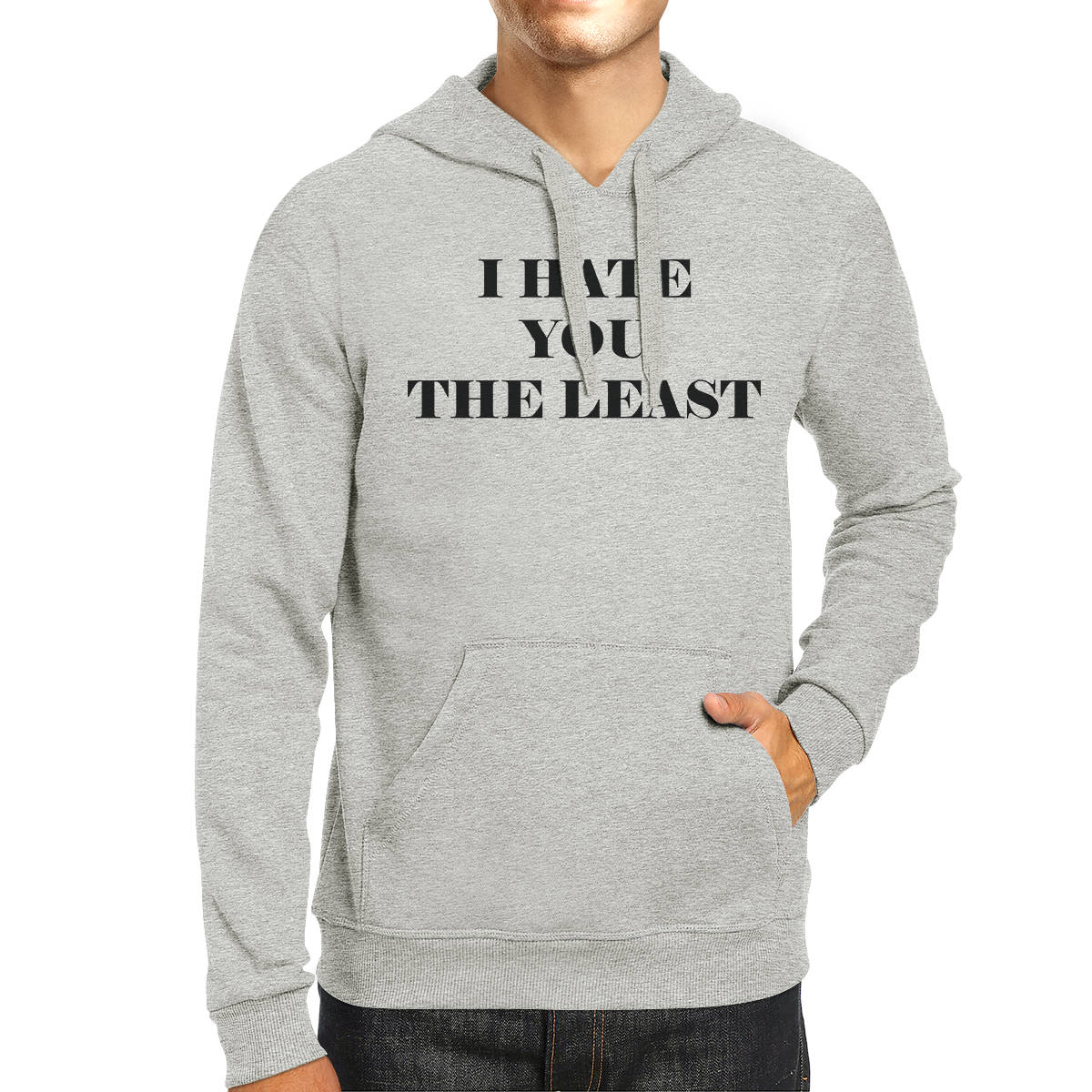 Humor | Ich Hasse Dich Am Wenigsten Kapuzenpullover [Jhd086] von ThreeSixFiveDesign