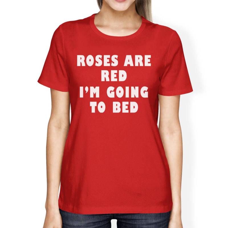 Humor | Roses Are Red Damen T-Shirt Einfaches Grafik-Hemd Lustige Geschenke [Jct237] von ThreeSixFiveDesign