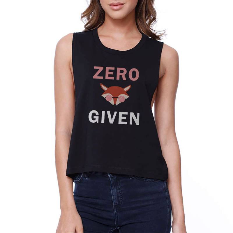Humor | Zero Fox Gegeben Crop Top Shirt | Jcr039 von ThreeSixFiveDesign