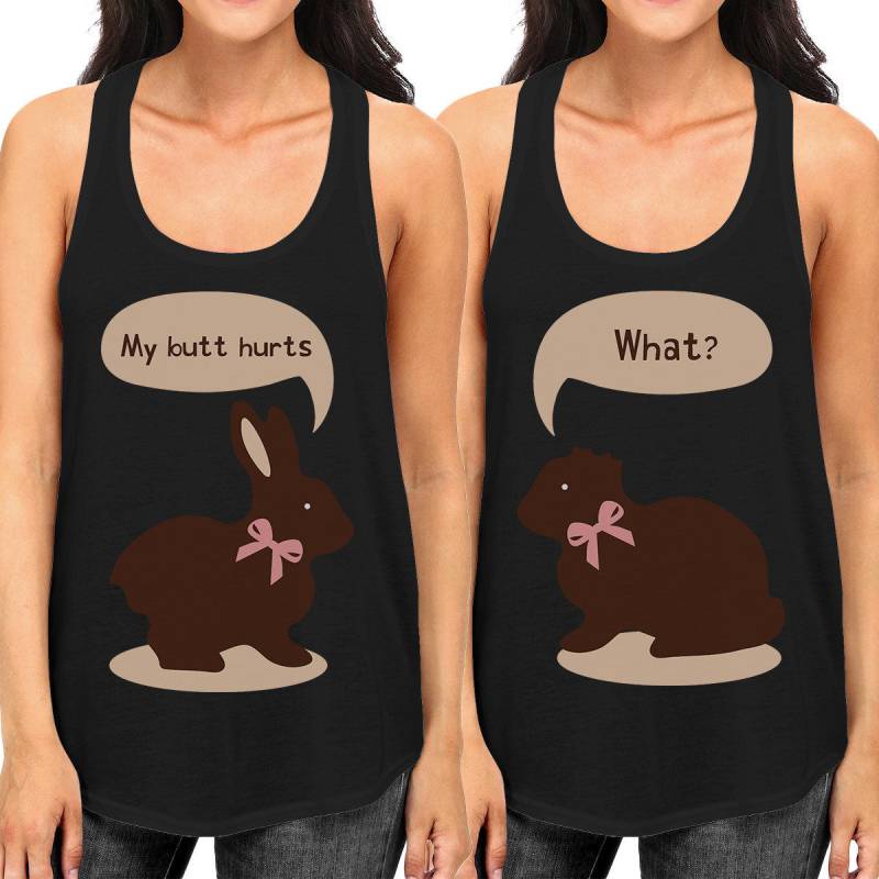 Lustige Ostern Witz Bff Tanks Osterhase Schokolade Beste Freunde Passende Tank Tops | Ftt018 Lustige Ostern Witz Bff Tanks Osterhase Schokolade Beste Freunde Passende Tank Tops | Ftt018 von ThreeSixFiveDesign