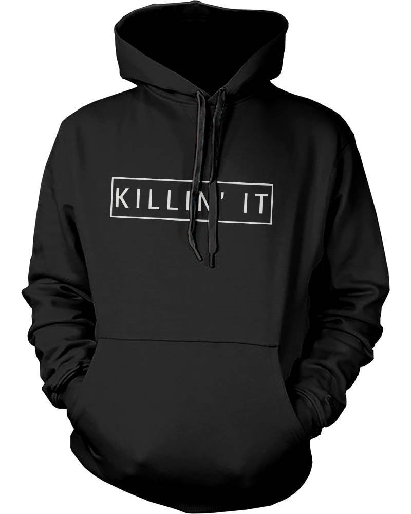 Mädchen | Killin' It Schwarz Kapuzenpullover [Jhd007] von ThreeSixFiveDesign