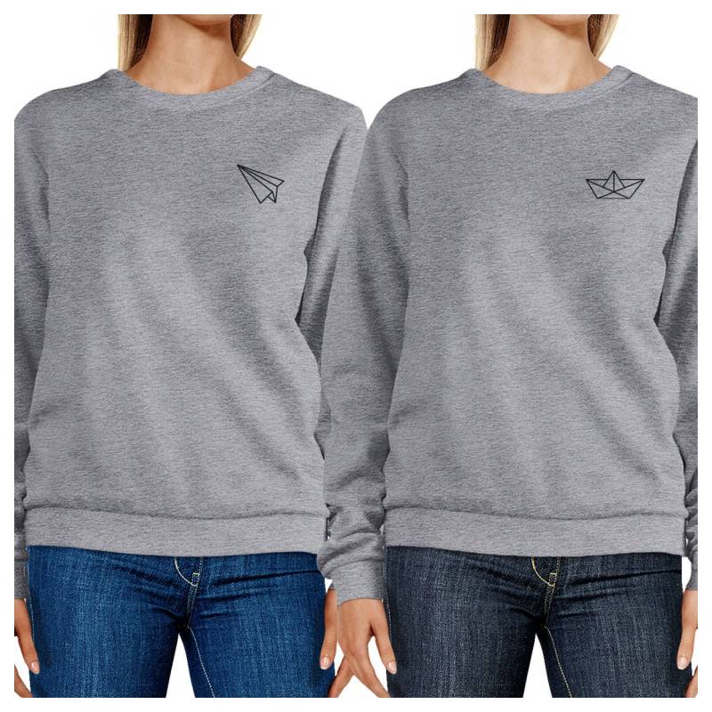 Origami Flugzeug Und Boot Grafik Sweatshirts Set [Fss036He] von ThreeSixFiveDesign