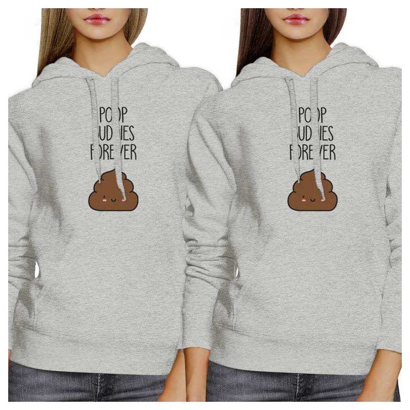 Poop Buddies Forever Bff Graumeliertes Hoodie Set [Fhd041He] von ThreeSixFiveDesign