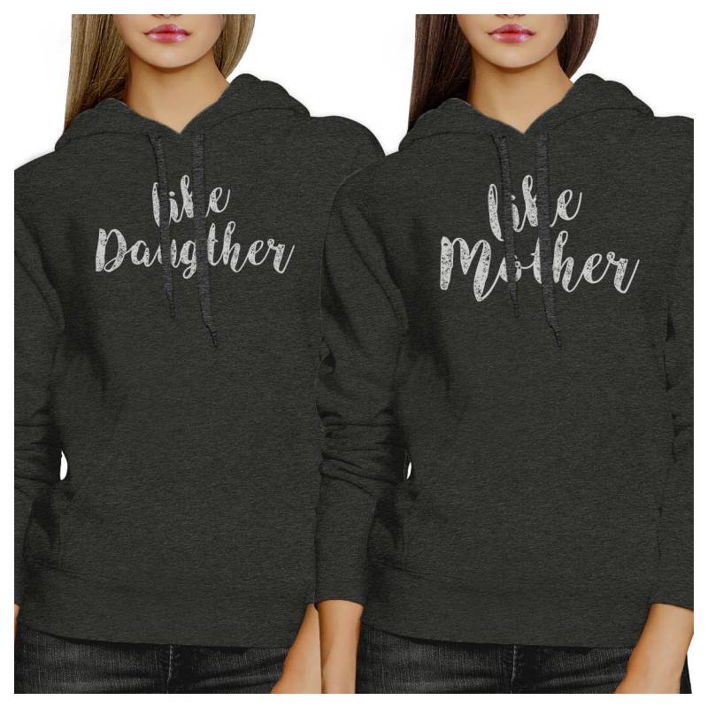 Set Wie Tochter Mutter Cooles Graues Hoodie [Fhd016Cy] von ThreeSixFiveDesign
