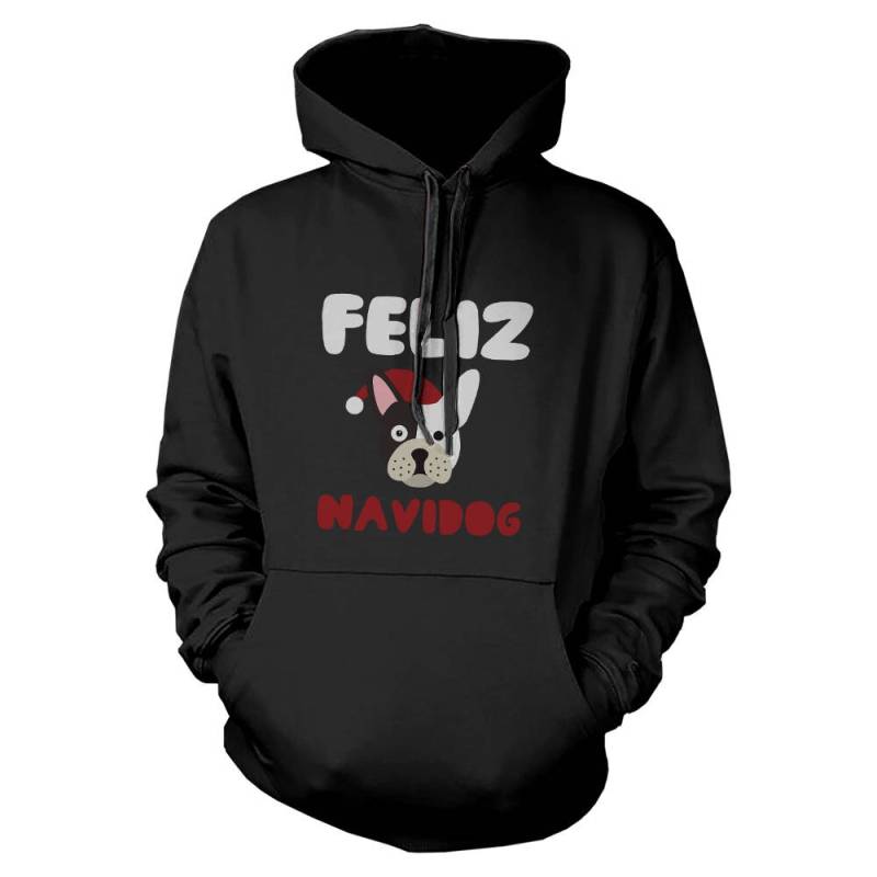 Weihnachten | Feliz Navidog Schwarz Hoodie [Jhd030] von ThreeSixFiveDesign